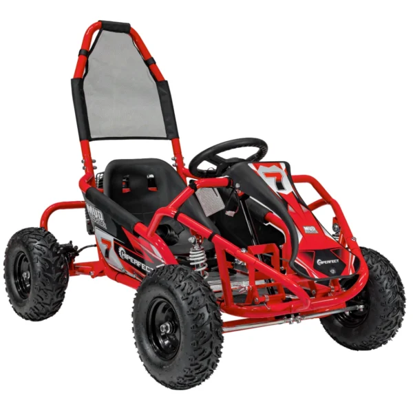 Otroški gokart na bencin MUD MONSTER 98cm³, rdeč