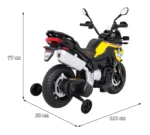 Otroški motor na akumulator BMW F850 GS 2x35W, rumen - slika 13
