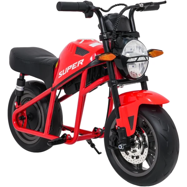 Otroški motor na akumulator Supermoto 300W 24V, rdeč