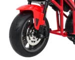 Otroški motor na akumulator Supermoto 300W 24V, rdeč - slika 24