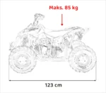 Otroški štirikolesnik na bencin RENEGADE HIPERFECT 110CC, moder - slika 21