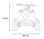 Otroški štirikolesnik na bencin RENEGADE HIPERFECT 110CC, moder - slika 22