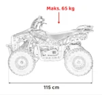 Otroški štirikolesnik na bencin SIRIUS 49CC, moder - slika 23