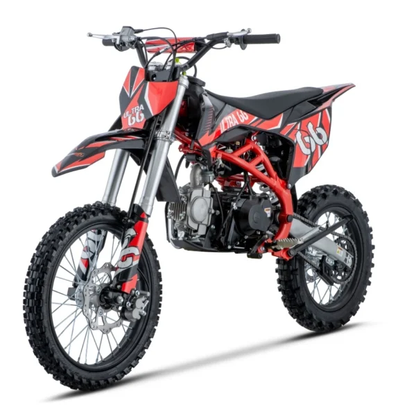 Cross motor na bencin Ultra 66 125CC, rdeč
