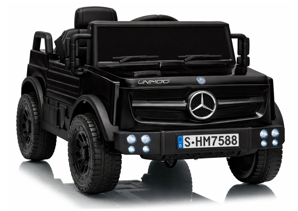 Otroški avto na akumulator Mercedes Unimog HM7588 2x45W 6V, črn Otroški avto na akumulator Mercedes Unimog HM7588 2x45W 6V, črn - slika 1