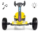 Otroški gokart na akumulator Bolt 2x35W 12V, rumen - slika 12