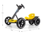 Otroški gokart na akumulator Bolt 2x35W 12V, rumen - slika 13