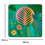 Barvita piknik odeja 100 x 150 cm za plažo, vrt in kampiranje - slika 6
