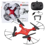 Dron z LED osvetlitvijo in daljinskim upravljanjem 2.4 GHz