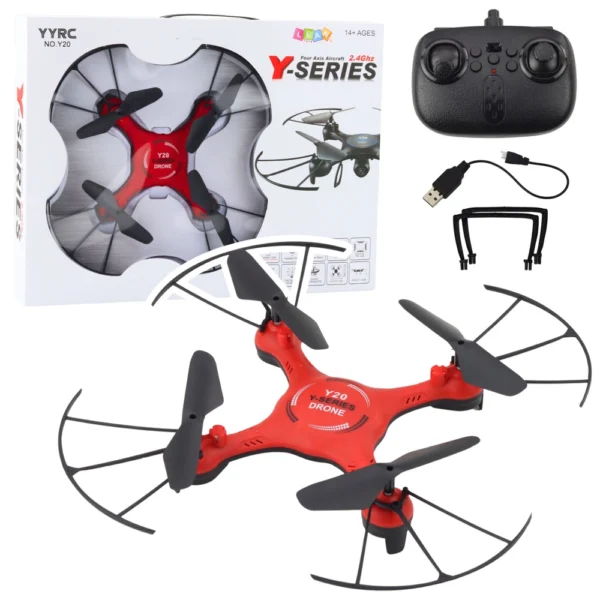 Dron z LED osvetlitvijo in daljinskim upravljanjem 2.4 GHz