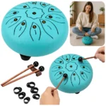 Glasbeni boben Steel Tongue Drum – 11 tonov za sprostitev, meditacijo in ustvarjanje glasbe