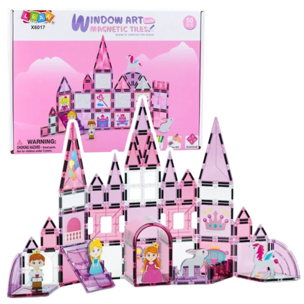 Magnetne konstrukcijske kocke, 50 delni pravljični set