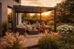 Moderna aluminijasta vrtna pergola za teraso in vrt 3x4x2,3m, ročna