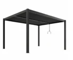 Moderna aluminijasta vrtna pergola za teraso in vrt 4x4x2,3m, ročna - slika 6