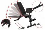 Nastavljiva fitnes klop z naslonom za biceps - slika 2