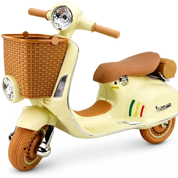 Otroški skuter na akumulator Vespa XW-03 2x35W, bež