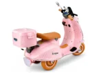 Otroški skuter na akumulator Vespa XW-05 2x35W, roza - slika 7
