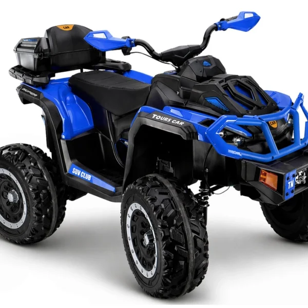 Otroški štirikolesnik na akumulator XW-08 4x45W 12V, moder