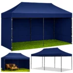 Profesionalni zložljivi vrtni paviljon 3x6m, moder