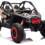 Otroški buggy na akumulator Can-am Turbo Maverick RR 4x200W 24V, črn 800W  NAPIHLJIVA KOLESA