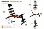 Večnamenska klop za trebušne vaje z 360° vrtljivim sedežem - slika 13