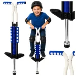 Pogo skakalna palica za otroke do 70 kg, modra