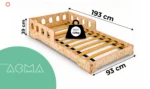 Otroška Montessori postelja ACMA MIKI H - slika 52