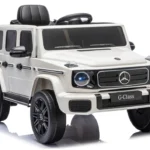Otroški avto na akumulator Mercedes G-Class 2x45W 24V, bel