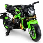 Otroški motor na akumulator XW-07 2x45W, zelen
