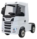Otroški tovornjak na akumulator Scania R-Series 4x35W, bel