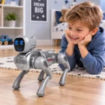 Interaktivni AI robotski kuža, srebrn - slika 3