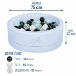 Suhi bazen z žogicami Hand Craft Glitter, moder - slika 3