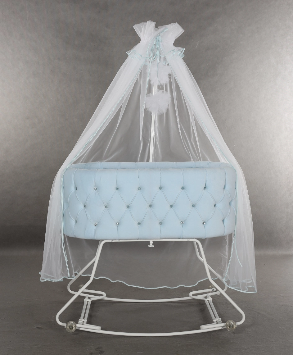 Zibelka Junama Glamour, blue 5 Zibelka Junama Glamour, modra - slika 1