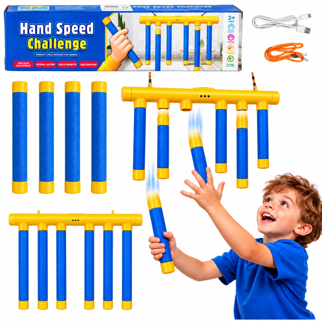 Interaktivna igra lovljenja padajočih palčk, Hand Speed Challenge Interaktivna igra lovljenja padajočih palčk, Hand Speed Challenge - slika 1
