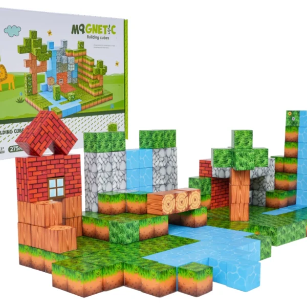 Magnetne konstrukcijske kocke 3D, 275 kosov