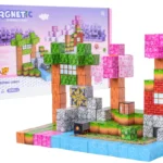 Magnetne konstrukcijske kocke 3D Čarobni svet narave, 200 kosov