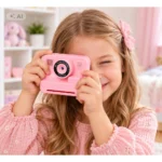 Otroški digitalni fotoaparat s takojšnjim tiskalnikom, roza - slika 3